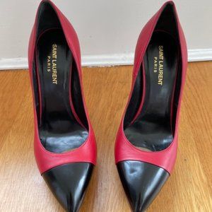 Saint Laurent Women's High Heels, Red, Size 39EU